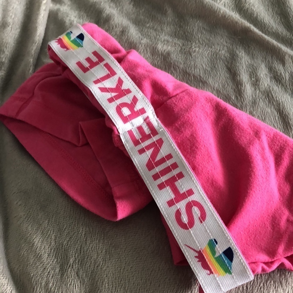 Wonder Nation pink cotton lounge shorts with fold over waist band in size XS - Picture 2 of 2